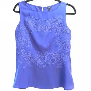 Pretty floral silky peplum top